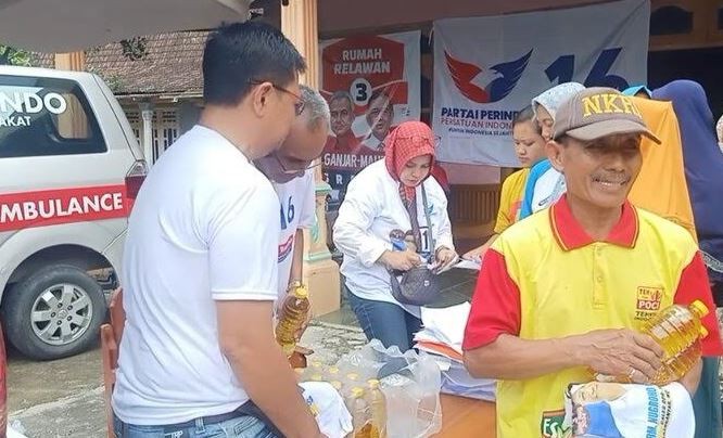 Caleg Perindo Nugroho Sebut Warga Sragen Sangat Terbantu Bazar Minyak Goreng Murah 
