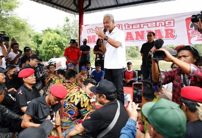 Temui Ribuan Seniman di Sleman, Ganjar Janji Tak Batasi Kebebasan Pelaku Seni