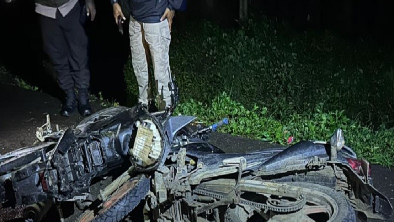 Kecelakaan 2 Motor Adu Banteng di Distrik Wesaput, 1 Orang Tewas