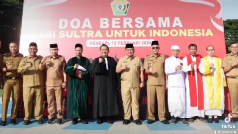 Pj Gubernur Andap Budhi Pimpin Doa Bersama dari Sultra untuk Indonesia
