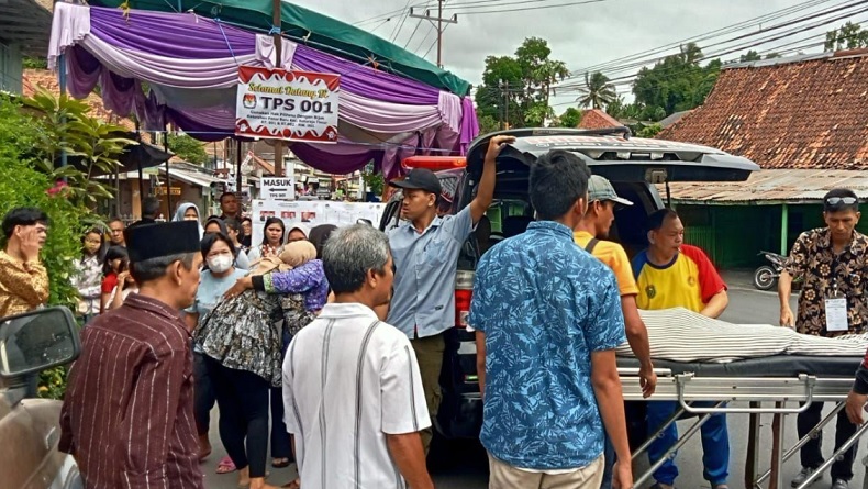 Warga Baturaja Sumsel Meninggal Dunia Saat Coblos Kertas Suara Pemilu 