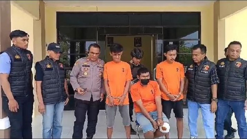 Komplotan Bandit Curanmor di Muarojambi Ditangkap, Pelaku Utama Ditembak Polisi