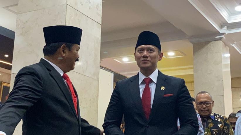 Ekspresi AHY Dilantik Jokowi jadi Menteri ATR/BPN Gantikan Hadi Tjahjanto - Bagian 3