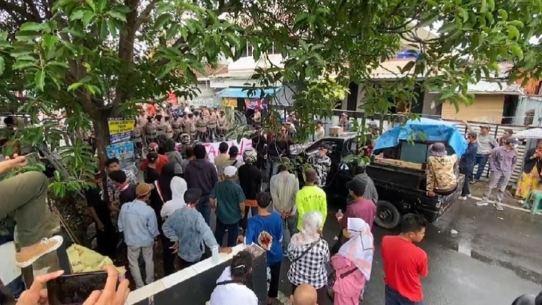 Aksi Massa Berunjuk Rasa di Bawaslu Lampung, Tuntut Tangkap Begal Suara Pemilu