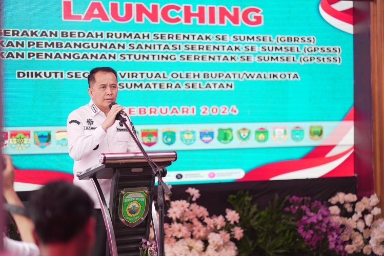 Ketua Umum TP-PKK bersama Pj Gubernur Luncurkan Tiga Gerakan Serentak se-Sumsel