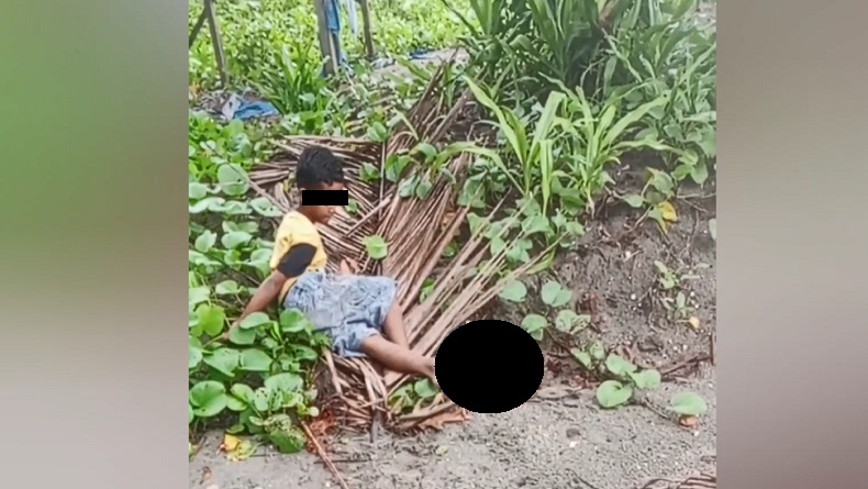 Ngeri, ODGJ Tebas Kaki Bocah hingga Putus di Buton