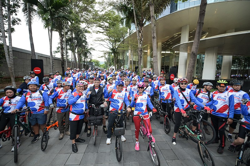 500 Peserta Gowes Bareng Meriahkan HUT ke-74 BTN - Bagian 3