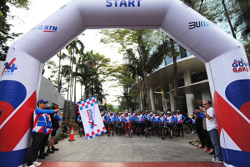 500 Peserta Gowes Bareng Meriahkan HUT ke-74 BTN - Bagian 2
