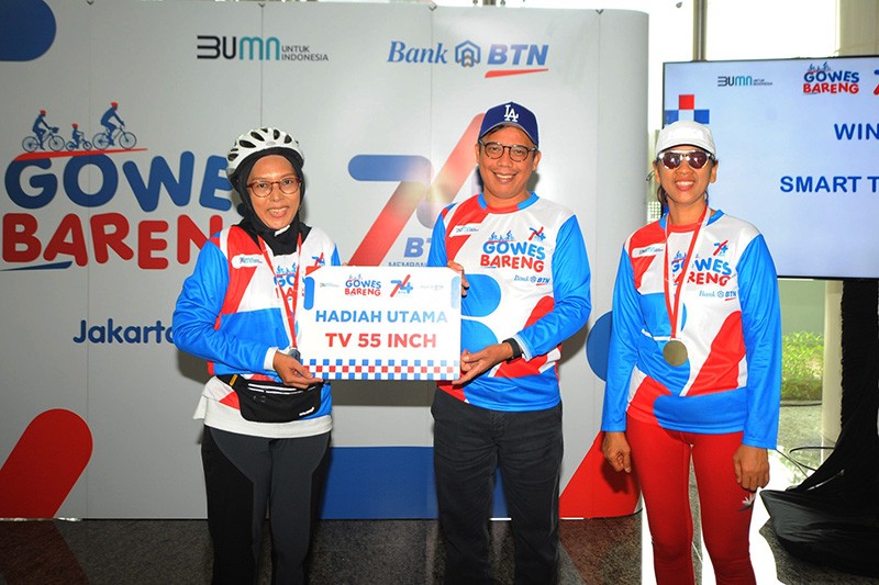 500 Peserta Gowes Bareng Meriahkan HUT ke-74 BTN - Bagian 5