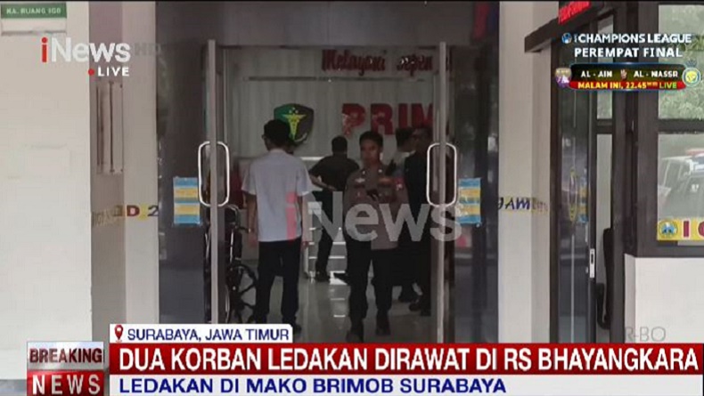 2 Anggota Polri Korban Ledakan Mako Brimob Dilarikan ke RS Bhayangkara