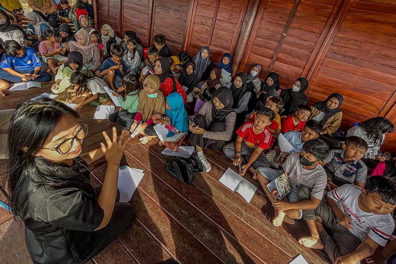 Antusiasme Anak Pesisir Jakarta Ikuti Kelas Jurnalis Cilik - Bagian 1