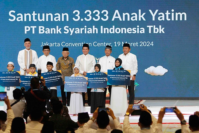Berbagi Keberkahan Ramadan, Wapres Berikan Santunan bagi 3.333 Anak Yatim - Bagian 2