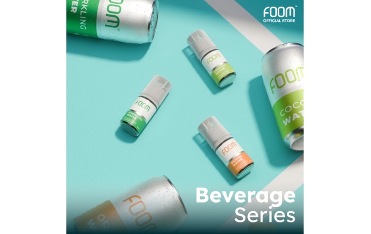 Rasakan Kesegaran Varian Terbaru FOOM Liquid New Beverage!