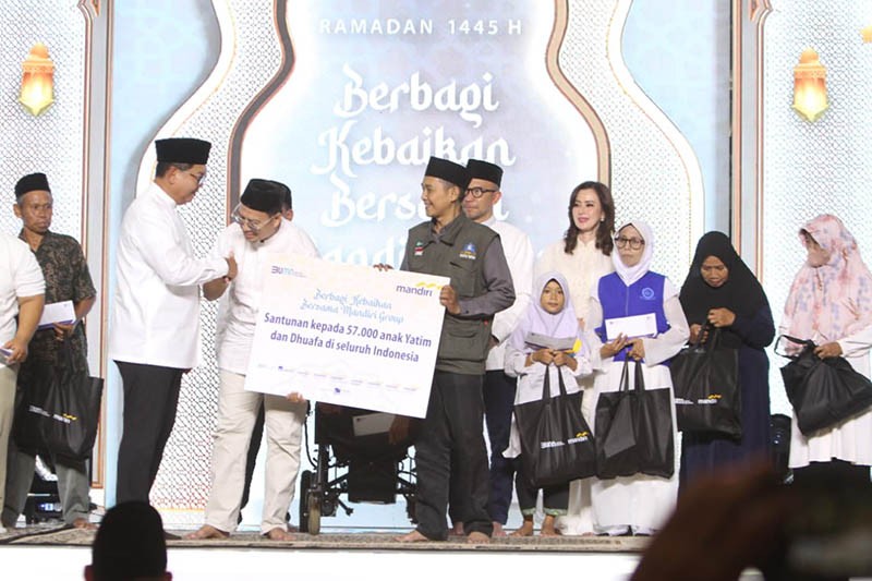Tebar Berkah Ramadan 1445 H, Mandiri Group Santuni 57.000 Anak Yatim dan Duafa - Bagian 3