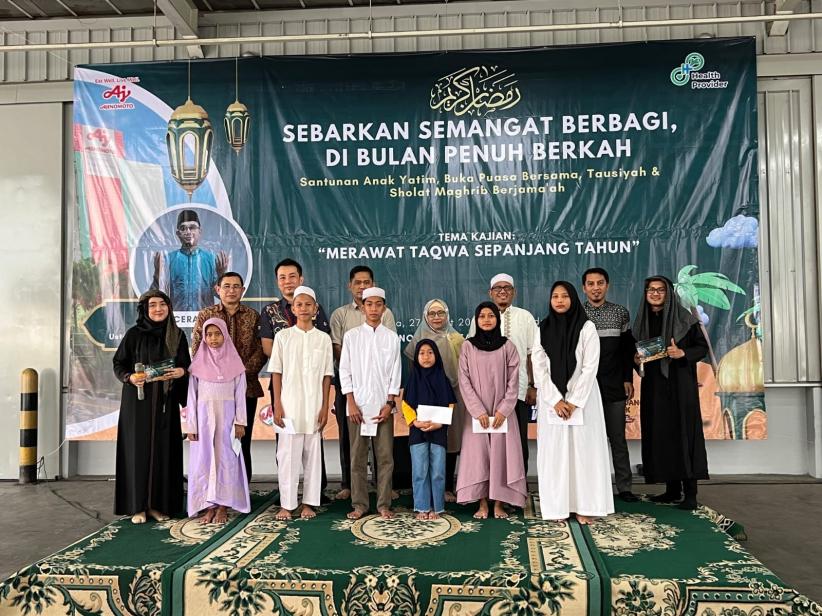 Bahagiakan Anak Yatim, Grup Ajinomoto Indonesia Berbagi Santunan dan Ajak Buka Puasa Bersama - Bagian 1