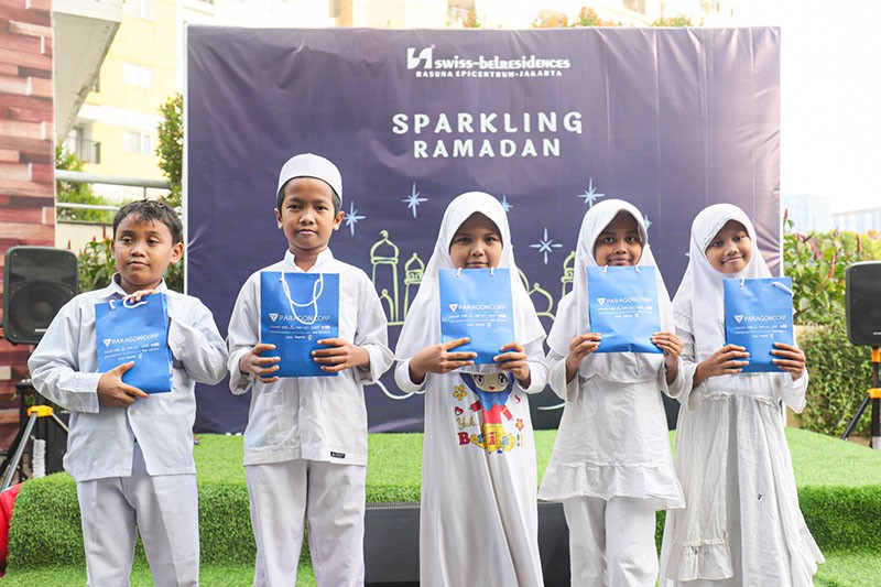 Okezone Berbagi Ajak Anak Panti Asuhan Buka Puasa di Swiss-Belresidences Epicentrum - Bagian 4