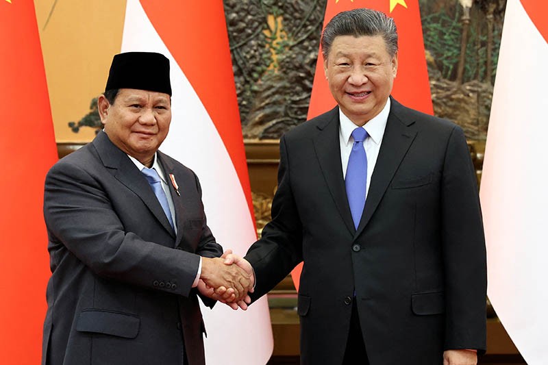 Senyum Prabowo Bersalaman dengan Presiden China Xi Jinping - Bagian 2