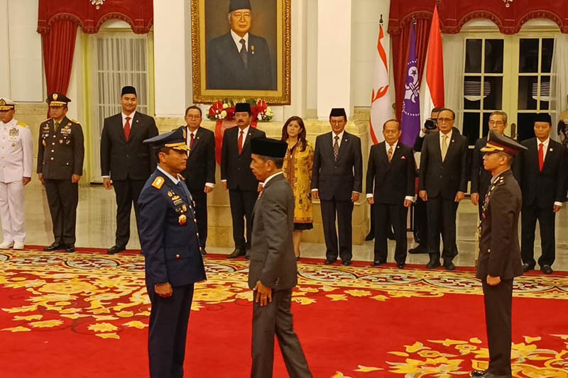 Presiden Jokowi Lantik Marsekal Madya TNI M Tonny Harjono sebagai KSAU - Bagian 2