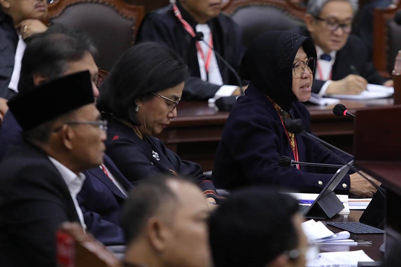 Momen 4 Menteri Presiden Jokowi Saksi Sidang Sengketa Hasil Pilpres 2024 - Bagian 4