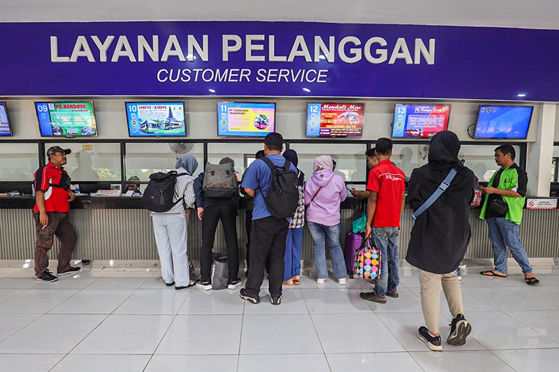 Suasana Terminal Kampung Rambutan Jelang Lebaran 2024 - Bagian 3