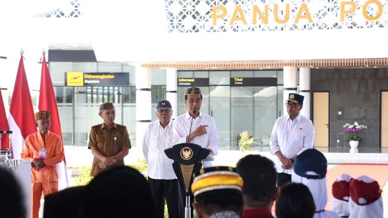 Jokowi Resmikan Bandara Panua Puhowato Gorontalo, Telan Anggaran Rp437 Miliar