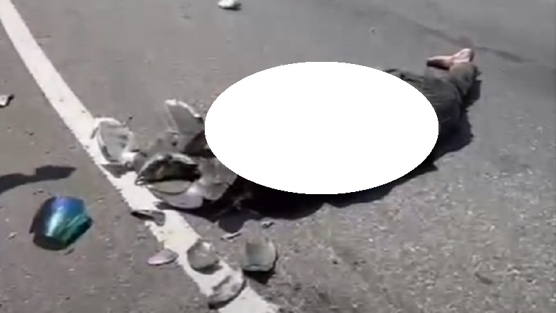 Korban Tabrak Lari, Pemotor Tewas Mengenaskan Tergeletak di Jalan Poros Trans Sulawesi