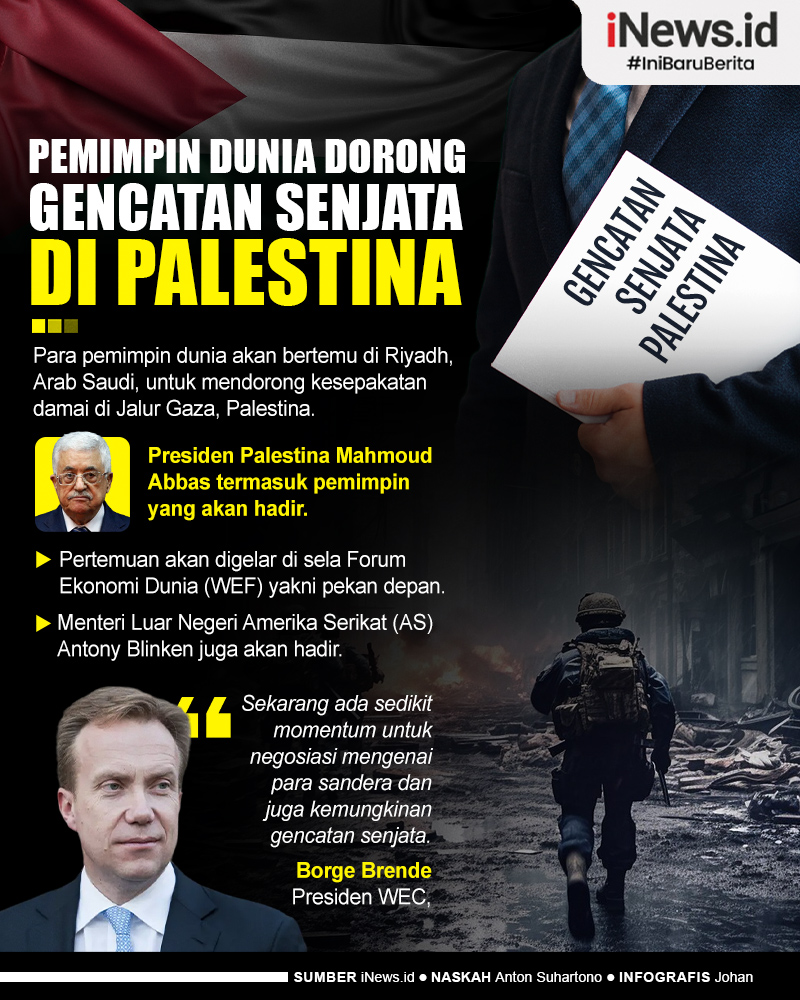 Infografis Para Pemimpin Dunia Dorong Gencatan Senjata di Gaza