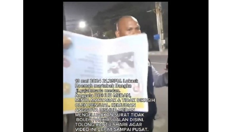 Viral Petugas Dishub Medan Diduga Minta Martabak ke Pedagang, Begini Respons Kadishub