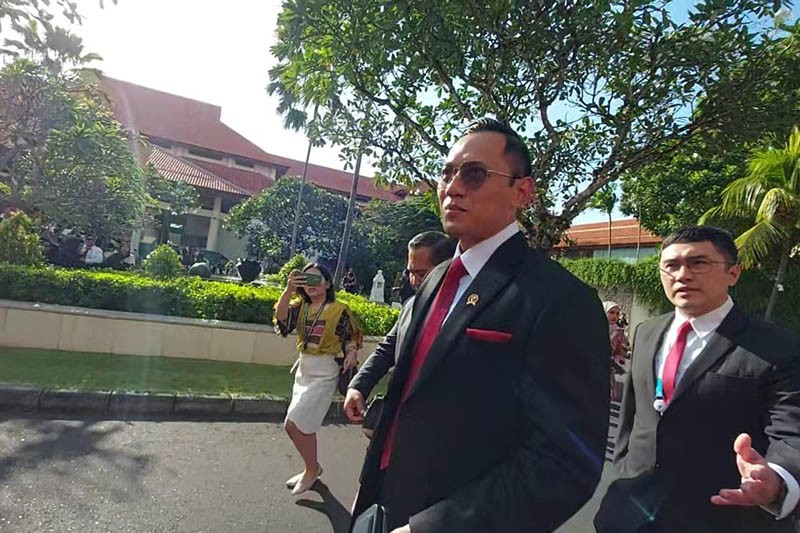 Momen Menteri AHY Jalan Kaki Hadiri Pembukaan World Water Forum ke-10 di Bali - Bagian 2