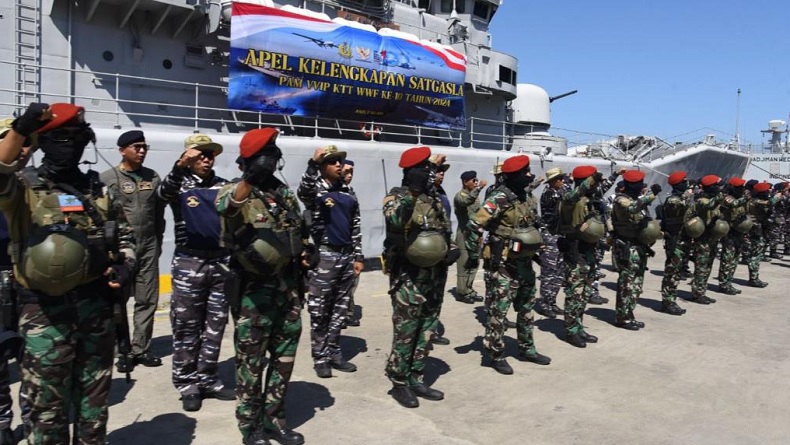 TNI AL Kerahkan 3.000 Prajurit Amankan KTT WWF di Bali, Kopaska hingga Penyelam