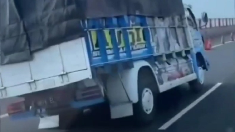 Polisi Identifikasi Truk yang Viral Melaju Kencang Goyang-Goyang di Jembatan Suramadu