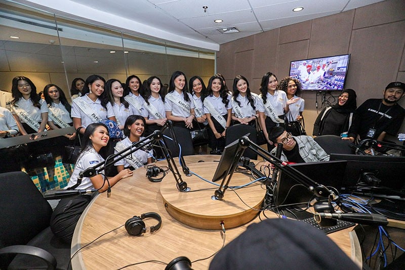 Momen Finalis Miss Indonesia Studio Tour di Televisi dan Radio iNews Media Group - Bagian 1