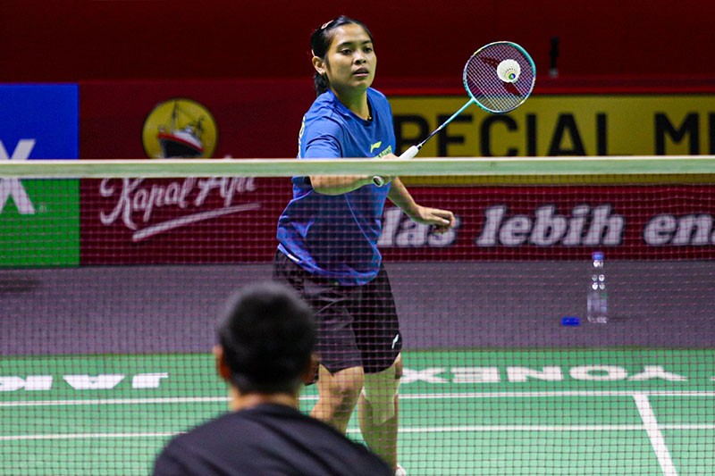 Melihat Atlet Bulu Tangkis Latihan Persiapan Turnamen Indonesia Open 2024 - Bagian 3
