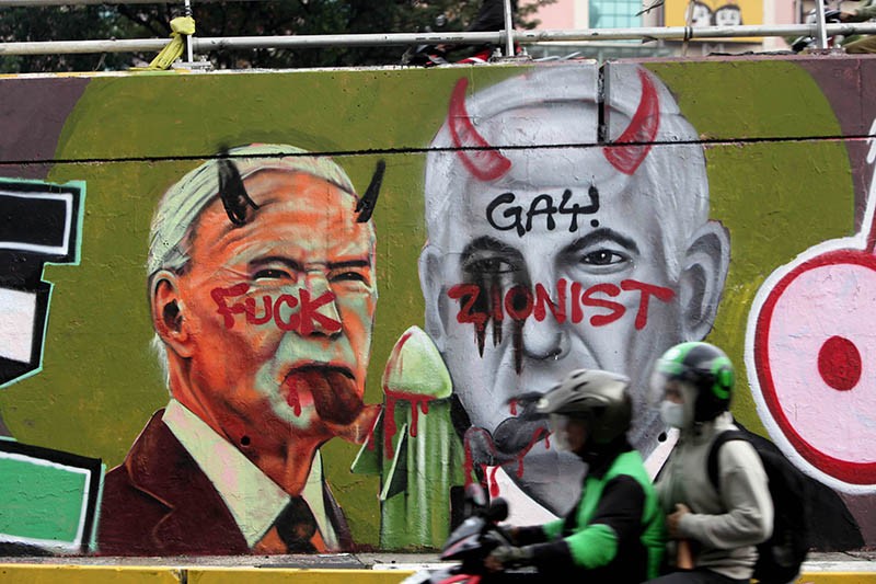 Penampakan Wajah PM Israel Benjamin Netanyahu Seperti Iblis - Bagian 2