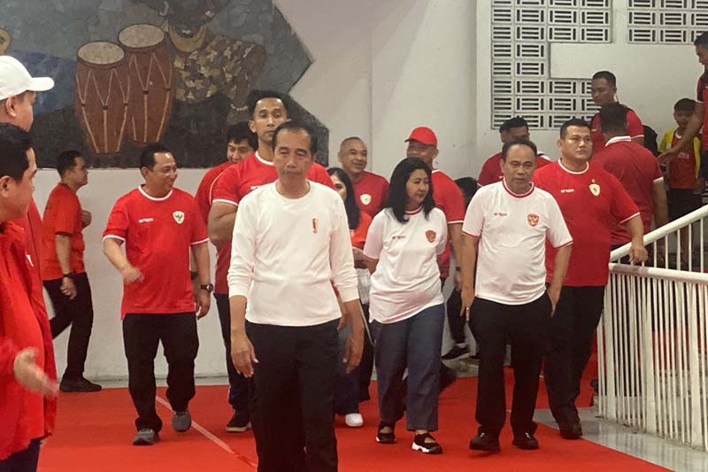 Ekspresi Jokowi Timnas Indonesia Menang Lawan Filipina 2-0 - Bagian 1
