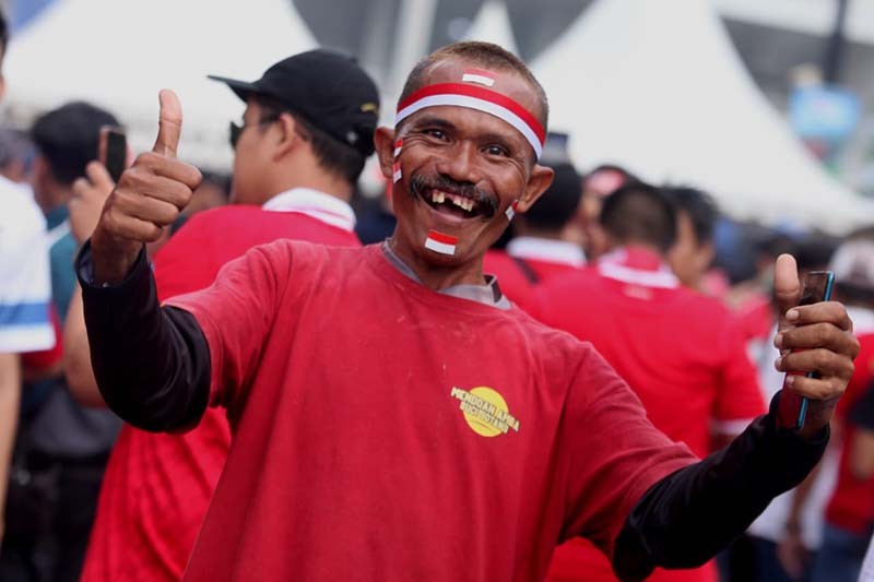 Timnas Indonesia vs Filipina, Ribuan Suporter Berdatangan ke Stadion GBK - Bagian 3