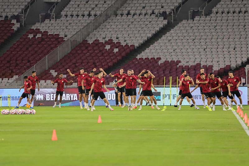 Latihan Timnas Indonesia Jelang Hadapi Filipina di GBK - Bagian 2