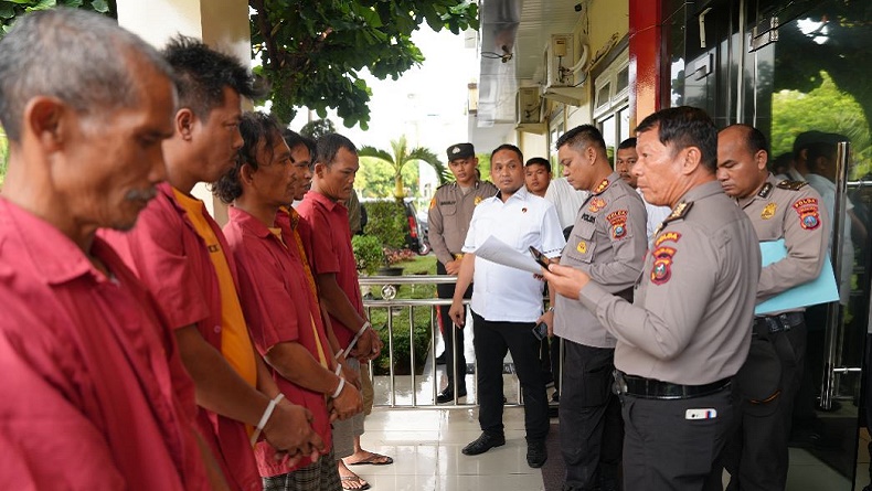 6 Anggota Sindikat Ninja Sawit Ditangkap, Kerap Mencuri di PTPN IV Simalungun