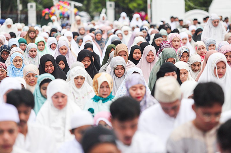 Suasana Salat Idul Adha 1445 H di Masjid Al-Azhar Jakarta - Bagian 2