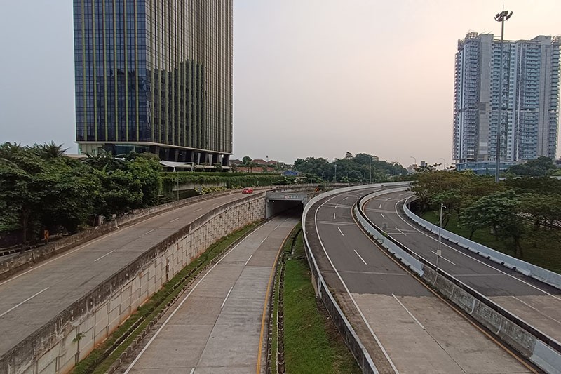 Suasana Jalanan Jakarta Lengang saat Libur Idul Adha 1445 H - Bagian 4