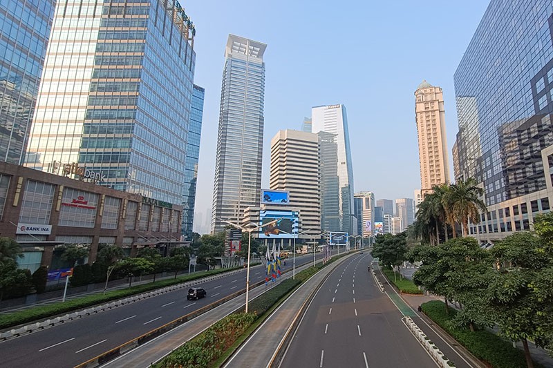 Suasana Jalanan Jakarta Lengang saat Libur Idul Adha 1445 H - Bagian 1