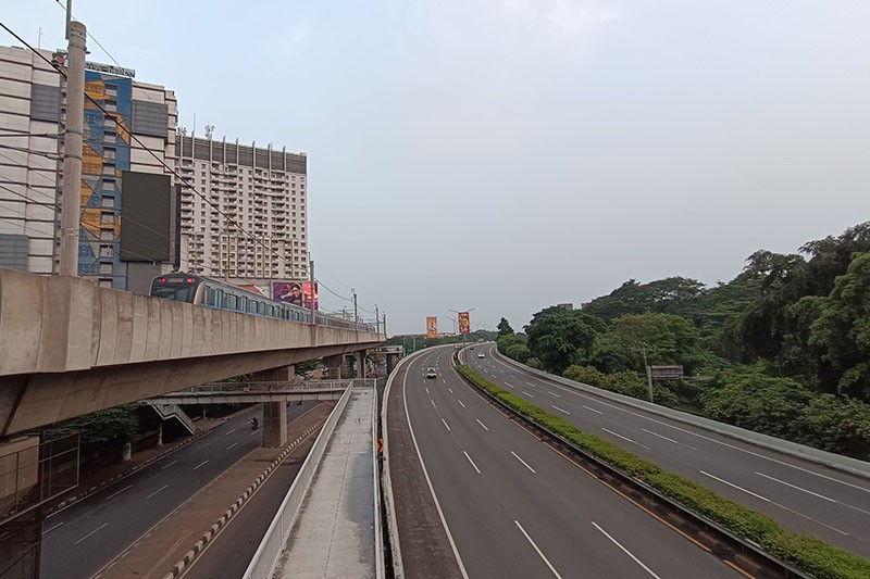 Suasana Jalanan Jakarta Lengang saat Libur Idul Adha 1445 H - Bagian 3