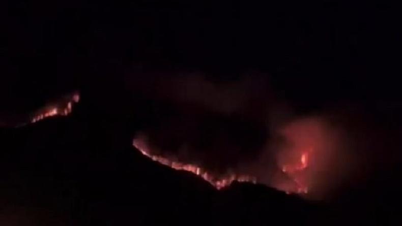 title Gunung Bromo Terbakar, Api Terekam Membara di Bukit Naga Gunung Bromo Terbakar, Api Terekam Membara di Bukit Naga