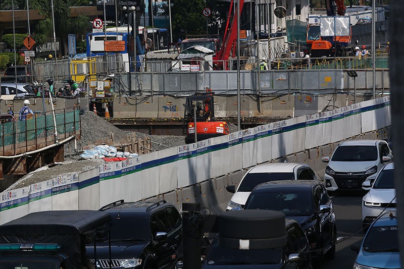Progres Pembangunan MRT Fase 2A Stasiun Thamrin dan Monas - Bagian 2