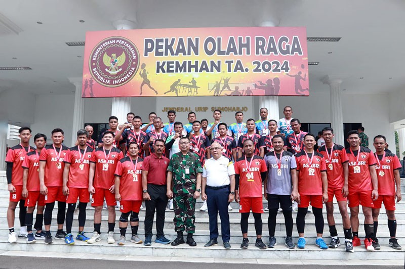 Juara I Olah Raga Voli dalam Ajang POR Kemhan 2024 - Bagian 3