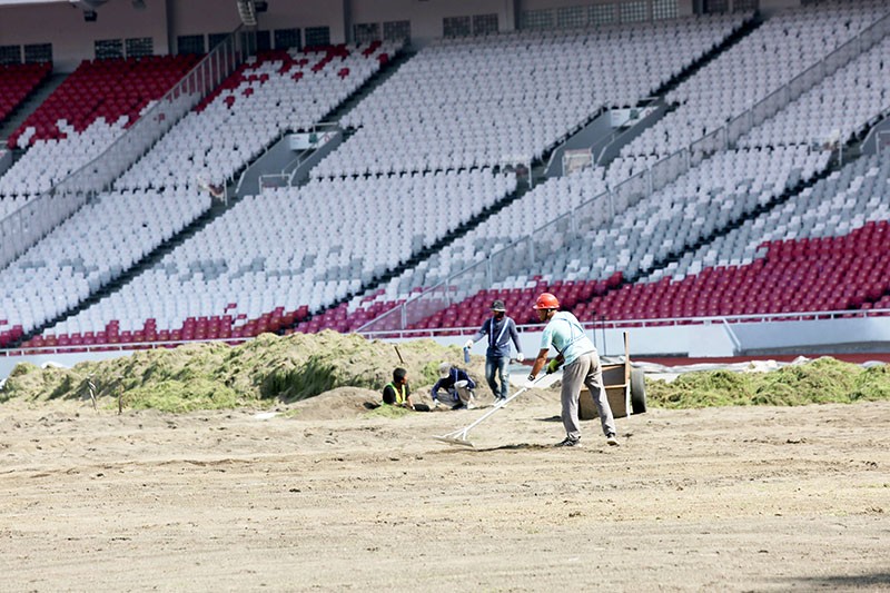 Revitalisasi Rumput Lapangan Stadion GBK - Bagian 3