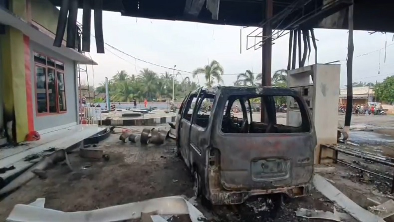SPBU di Pati Terbakar Hebat, 1 Pengendara Tewas Terjebak di Dalam Mobil