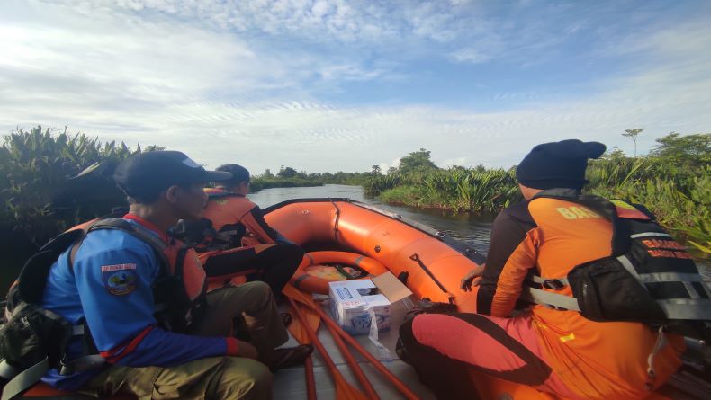 Nelayan Bangka Selatan Hilang di Sungai Serdang, Pencarian Pakai Drone Mavic 3