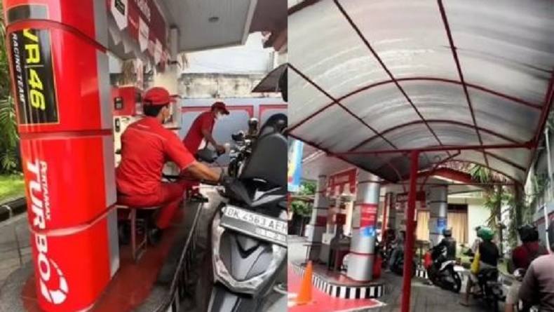 Viral Pemilik SPBU di Denpasar Bangun Atap agar Pemotor Tak Kepanasan, Petugas Diberi Kursi