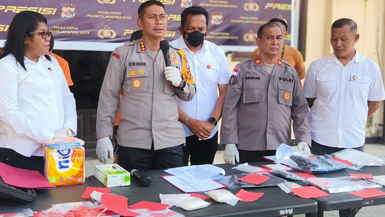 Polresta Jayapura Ungkap Peredaran Sabu Senilai 2 Milliar Rupiah, 2 Orang Ditangkap